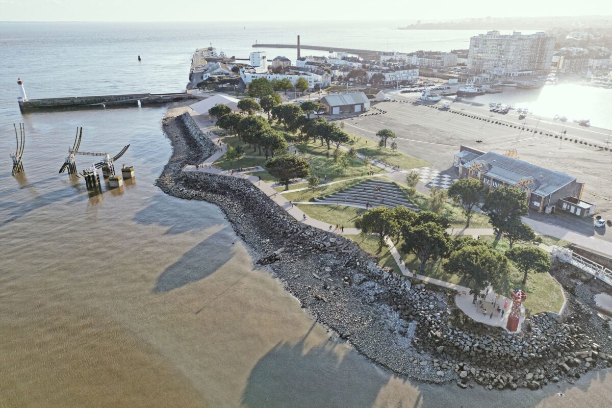 Visuel de rive d'estuaire au Petit Maroc.