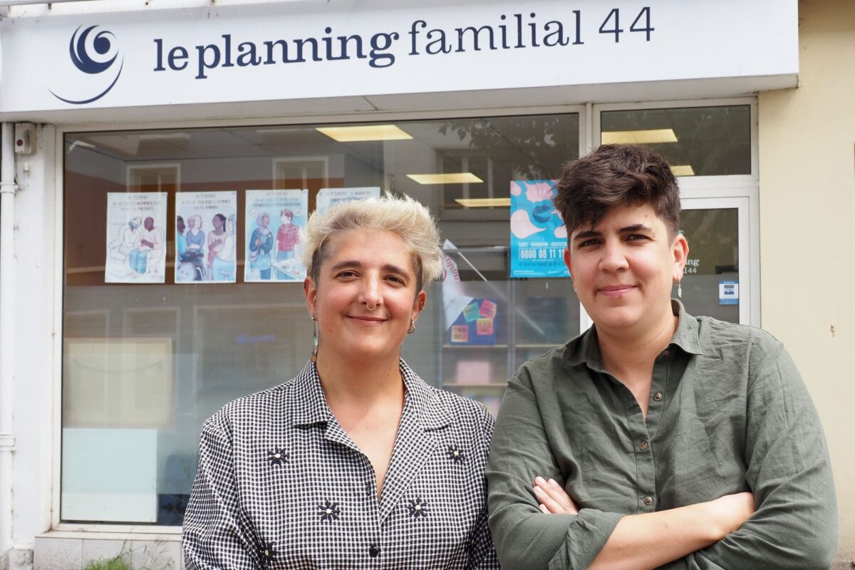 La coordinatrice et conseillère à Saint-Nazaire Marion Franqui et la directrice du planning familial 44 Bérengère Tessé